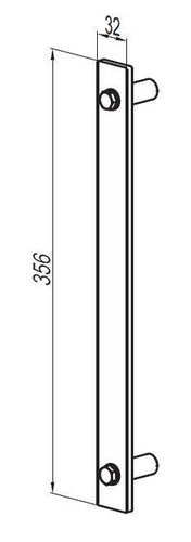 Uchwyt prosty OS do drzwi ROC DESIGN (337-161)