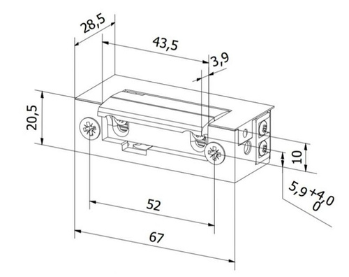 Elektrozaczep BIRA ES1