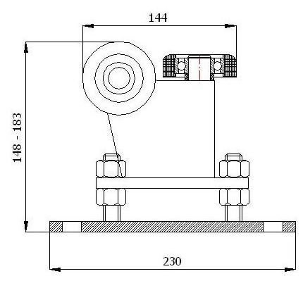 Wózek do bramy R-3T-80