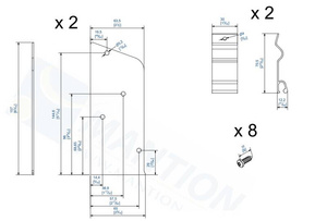 Komplet zaślepek do maskownicy MANTION 11165