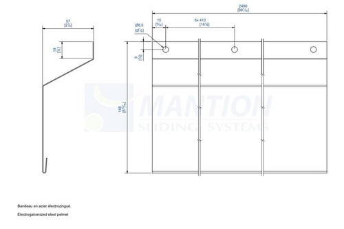 Maskownica MANTION 2531, ocynk