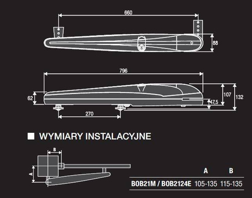 Zestaw do bram skrzydłowych BENINCA KBOB3024E.PM