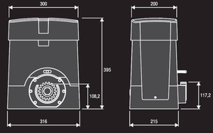 Napęd do bram przesuwnych BENINCA BULL20M