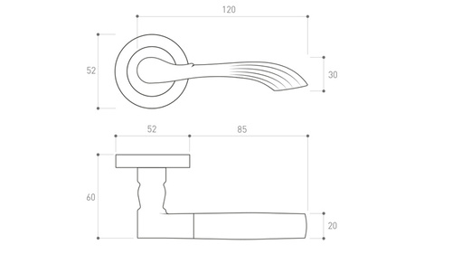 Klamka drzwiowa Metal-Bud ARTEMIDA