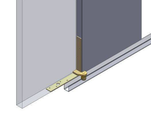 Dolny narożnik do skrzydeł drewnianych NIKO 32.N97, ocynk