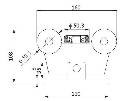 Wózek do bramy W-5M-60