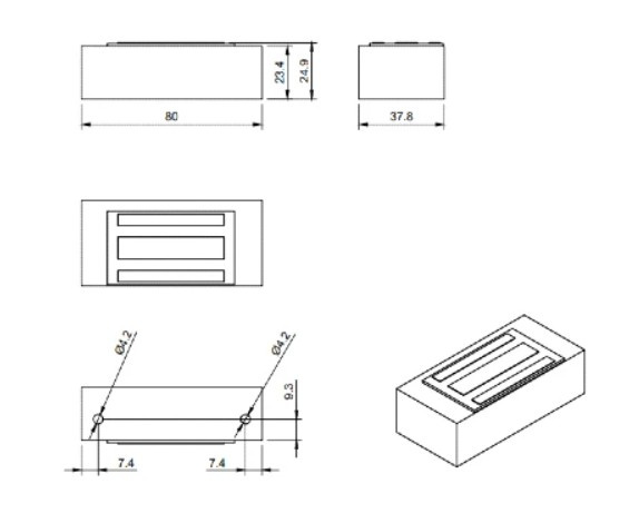 Zwora elektromagnetyczna BIRA Hartte MG60S na drzwiach