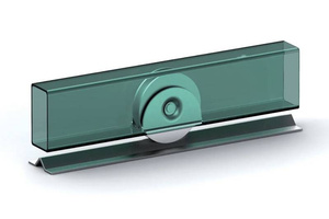 Koło jezdne 1-łożyskowe profil U z podporą dolną