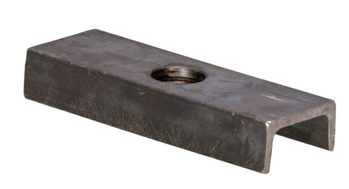 Płytka montażowa do skrzydeł metalowych NIKO 26.F03, stal czarna