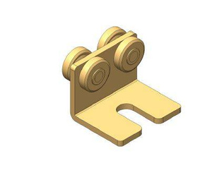 Wózek 4-kołowy do kurtyn samochodowych NIKO 23.R56, ocynk