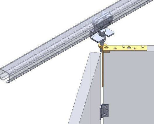 Górny narożnik do skrzydeł drewnianych NIKO 26.F98, ocynk