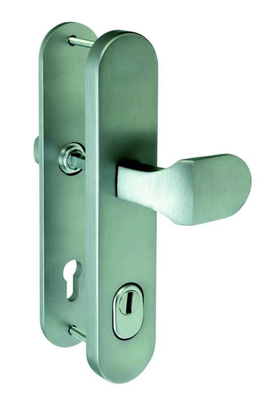 Wzmocniony klamko-uchwyt drzwiowy na długim szyldzie LOB HERKULES 1 XT