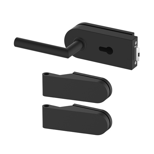 Zestaw okuć do drzwi szklanych Metal-Bud okrągły, na wkładkę bębenkową