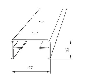 Szyna nośna MANTION APOLLO, ocynk