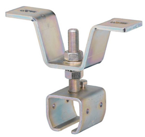 Regulowany uchwyt szyny z wspornikiem NIKO 74.B44, stal kwasoodporna AISI 316