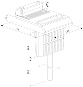 Regulowany opór pod rygle dolne Locinox OGS