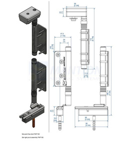 Ustalacz pozycji MANTION GH10430PR, prawy