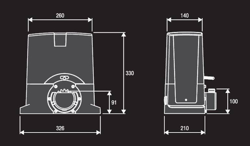 Napęd do bram przesuwnych BENINCA BULL5M
