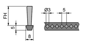 Szczotka na pasie klinowym MINK BKR85