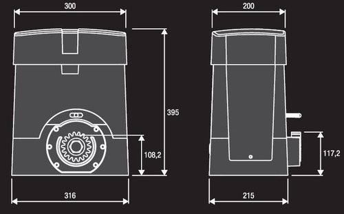 Napęd do bram przesuwnych BENINCA BULL20M