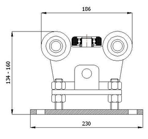 Wózek do bramy WR-5M-70