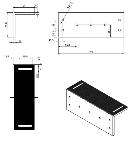 Element montażowy ZL BIRA Hartte MG500ZL - widok ogólny