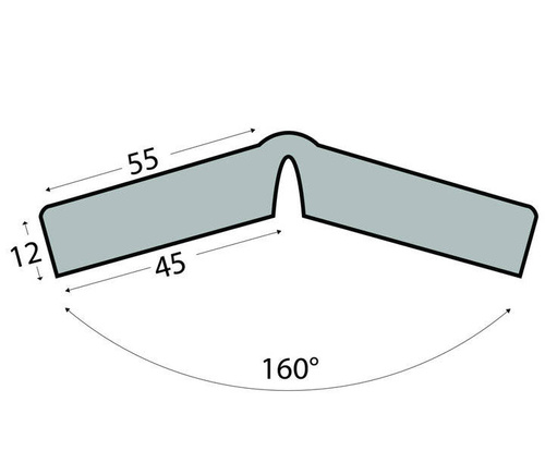 Elastyczny profil ostrzegawczo-ochronny KNUFFI typ H+ FLEX (1000 mm)