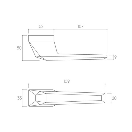 Klamka drzwiowa CORONA PRISMA