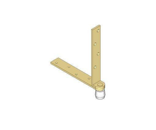 Dolny narożnik do skrzydeł drewnianych NIKO 32.N96, ocynk