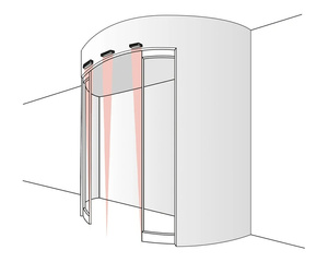 Aktywny czujnik podczerwieni do drzwi wahadłowych BIRCHER SpotScan (212174)