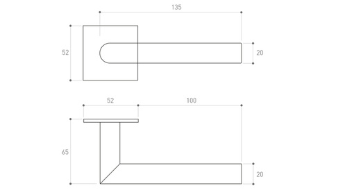 Klamka drzwiowa Metal-Bud NOVA 3S