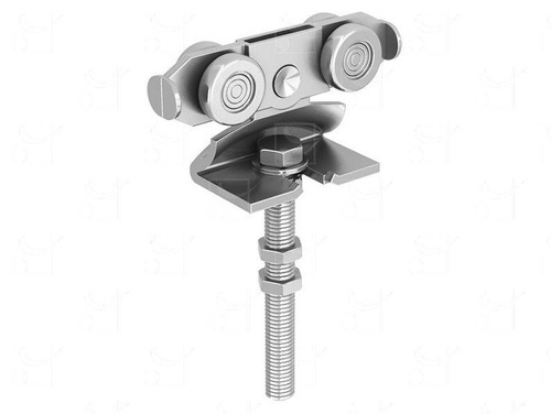 Wózek 4-kołowy z przedłużonym trzpieniem MANTION 9242SL, ocynk