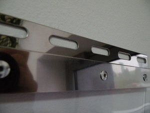 Płytki mocujące 200 mm - stal nierdzewna 1.4016 / 430