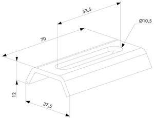 Blacha regulacji pionowej Locinox KLAUW12