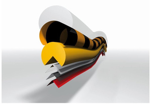 Elastyczny profil ostrzegawczo-ochronny KNUFFI typ A+ (3000 mm)