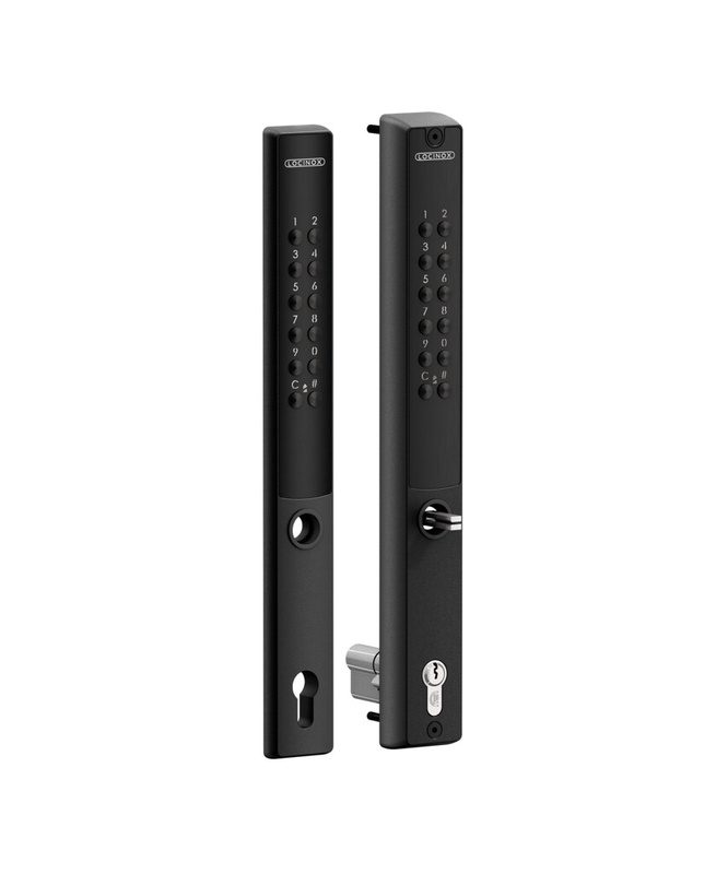 Zamek szyfrowy zasilany bateryjnie Locinox VERA na profil o głębokości min. 40 mm