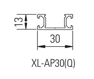 Profil montażowy do krawędzi bezpieczeństwa BIRCHER XL-AP30 (402162)