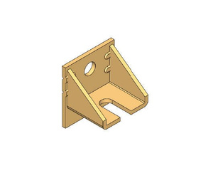 Regulowany uchwyt ścienny do szyny NIKO 24.B05, ocynk