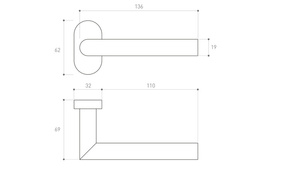 Klamka drzwiowa Metal-Bud NOVA