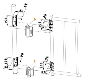Uchwyt montażowy na profile okrągłe Locinox CLB-CARACAL