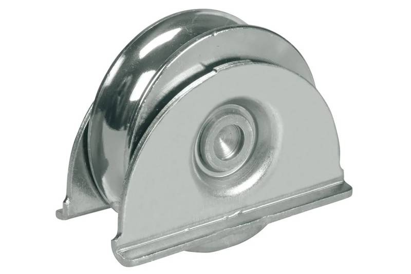 Koło jezdne 2-łożyskowe profil U Ø20 mm z podporą dolną