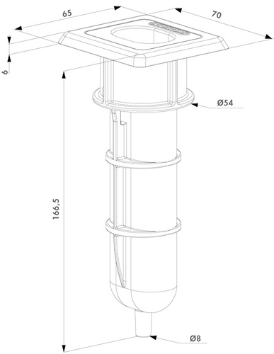 Dolne gniazdo do rygli Locinox EGS
