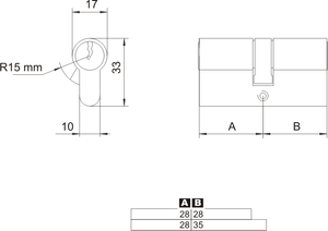 Wkładka bębenkowa krótka LOB W300