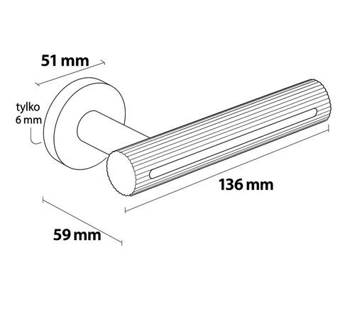 Klamka drzwiowa Metal-Bud ELEGANZA
