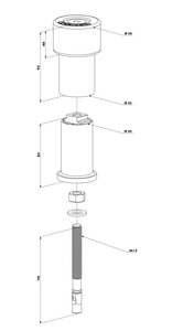 Dolny odbojnik z gumą Locinox GATESTOP
