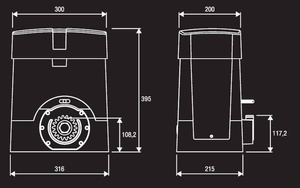 Zestaw do bram przesuwnych BENINCA KBULL20 HE
