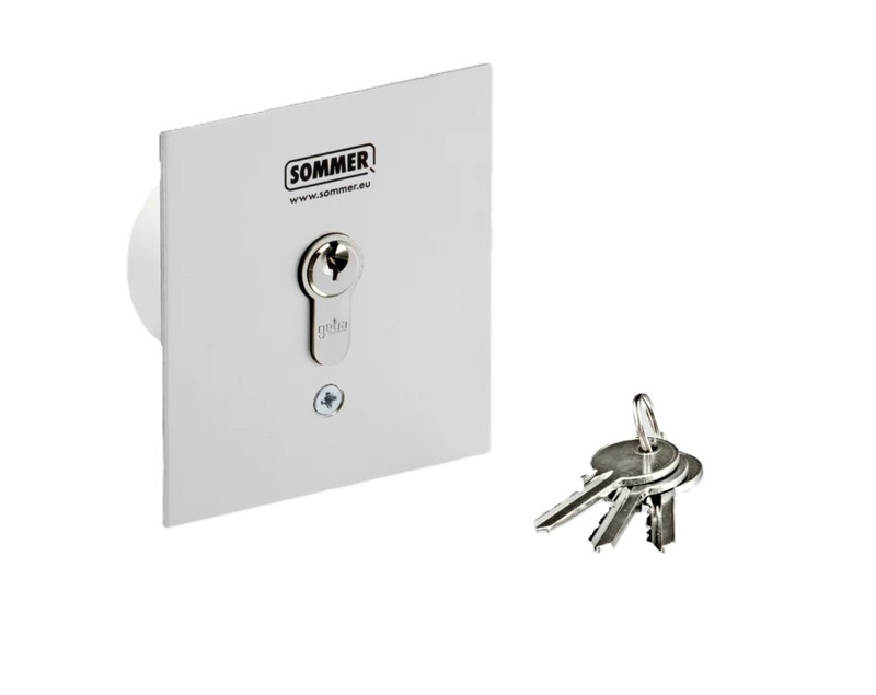 Podtynkowy włącznik kluczykowy w obudowie metalowej z wkładką SOMMER S12762-00001