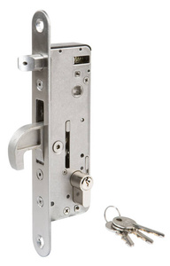 Zamek wpuszczany Locinox H-METAL - odległość czoła zamka do osi wkładki 35 mm