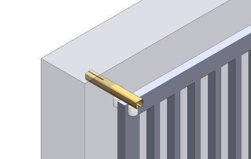 Podwójna nylonowa rolka prowadząca z szyną NIKO 38.X71