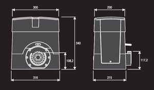 Napęd do bram przesuwnych BENINCA BULL10M